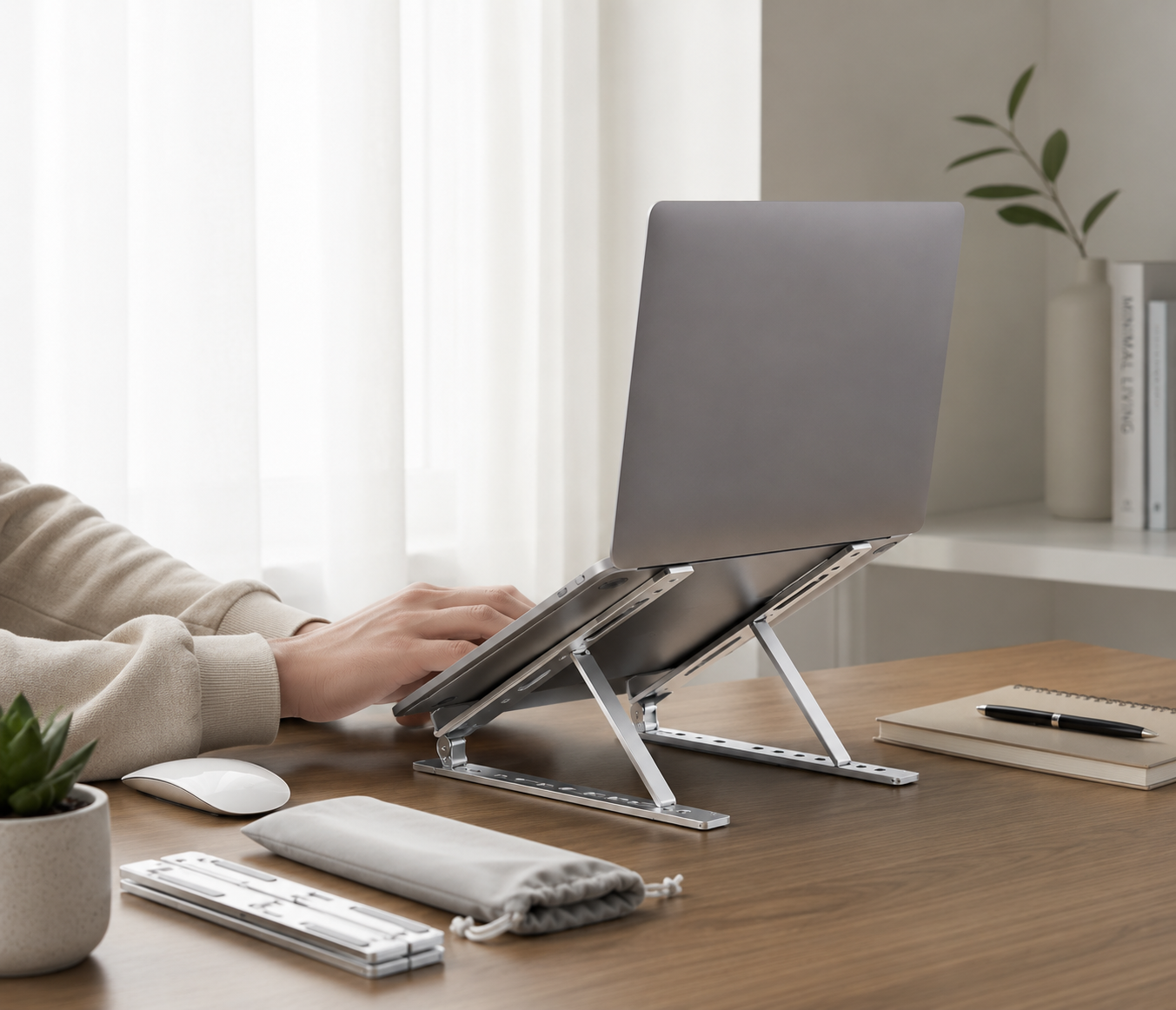 FOLDABLE ALUMINUM LAPTOP STAND