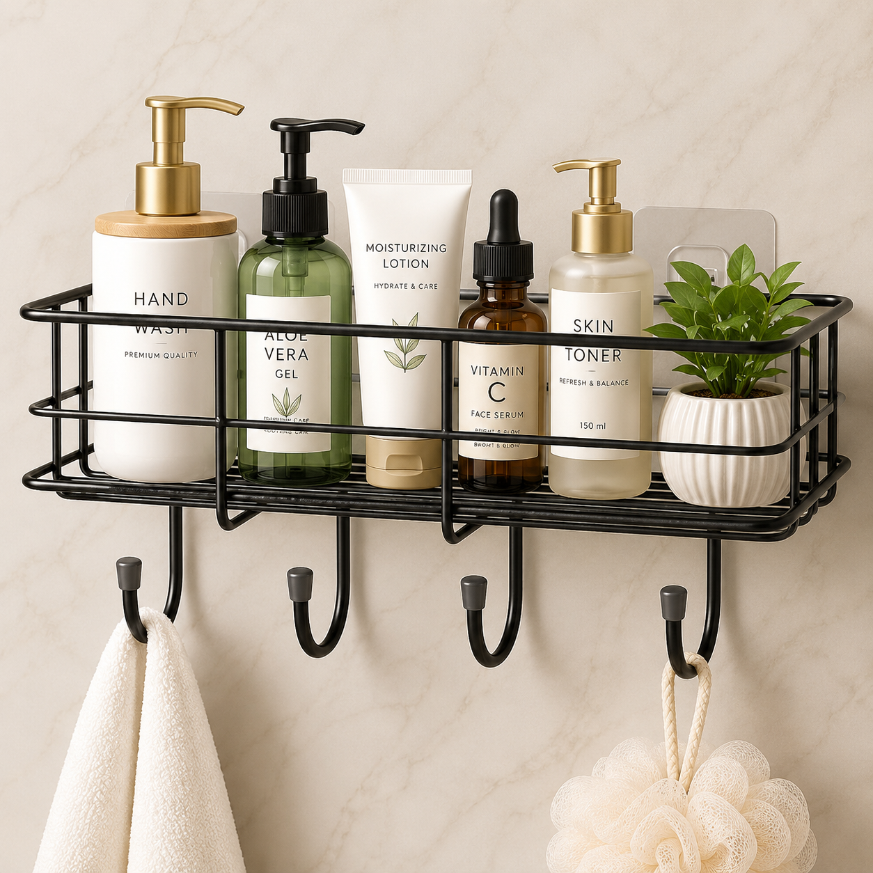 WALL MOUNT BATHROOM ORGANISER
