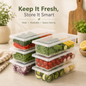 FRIDGE STORAGE CONTAINERS (PACK OF 6)