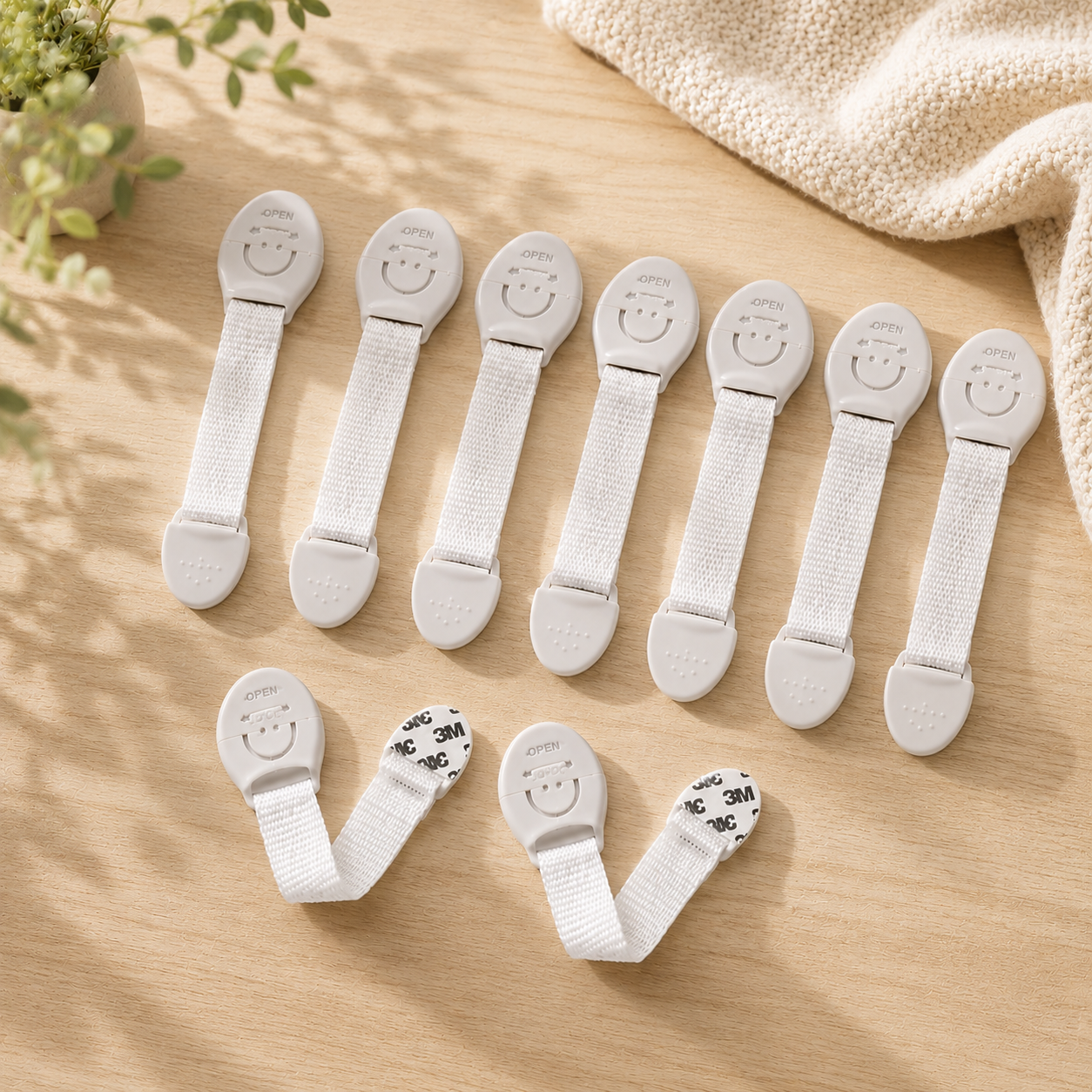 BABY SAFETY DOOR & DRAWER LOCK (PACK OF 4)