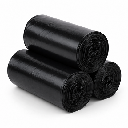 DISPOSABLE GARBAGE BAGS (90 PIECES IN 3 ROLLS)