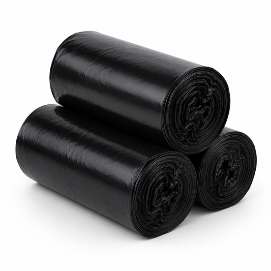 DISPOSABLE GARBAGE BAGS (90 PIECES IN 3 ROLLS)