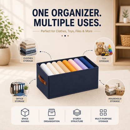 FOLDABLE WARDROBE ORGANIZER (PACK OF 2)
