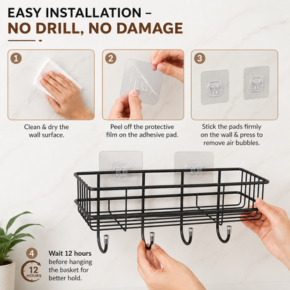 WALL MOUNT BATHROOM ORGANISER