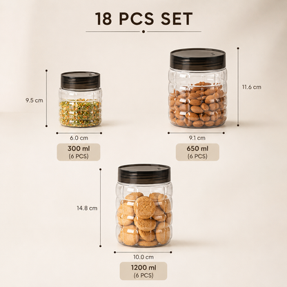 KITCHEN STORAGE CONTAINER SET (PACK of 18 PCS)