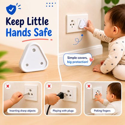 CHILD SAFETY SOCKET COVERS ( PACK OF 6)
