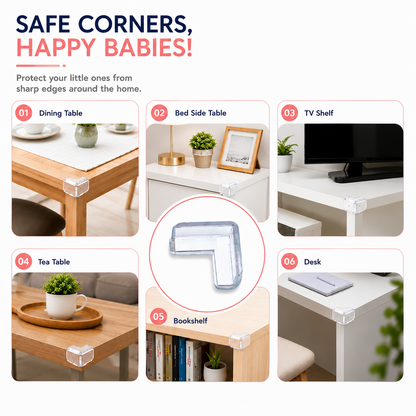 CHILD SAFETY CORNER COVERS (PACK OF 12)
