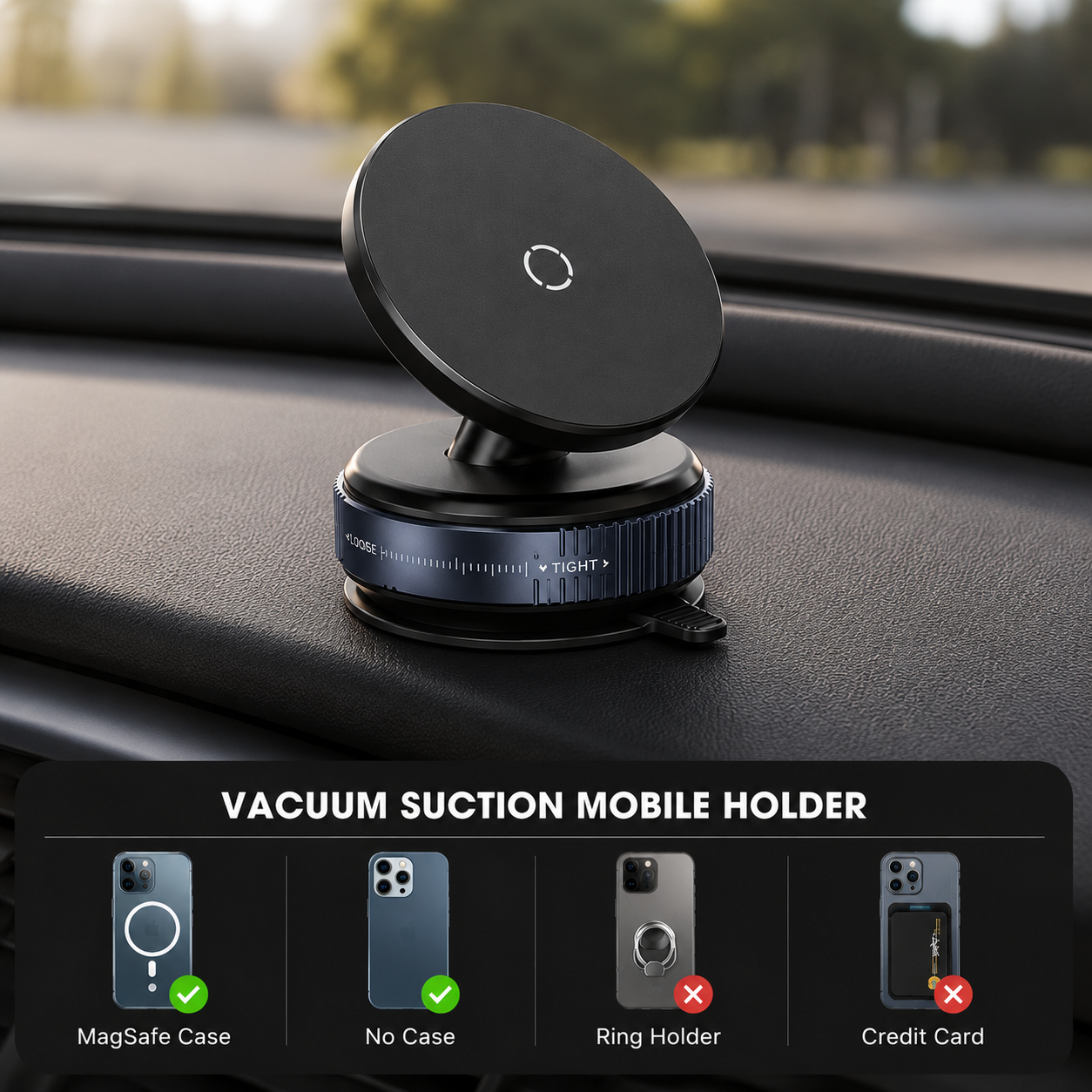 VACUUM SUCTION MOBILE HOLDER