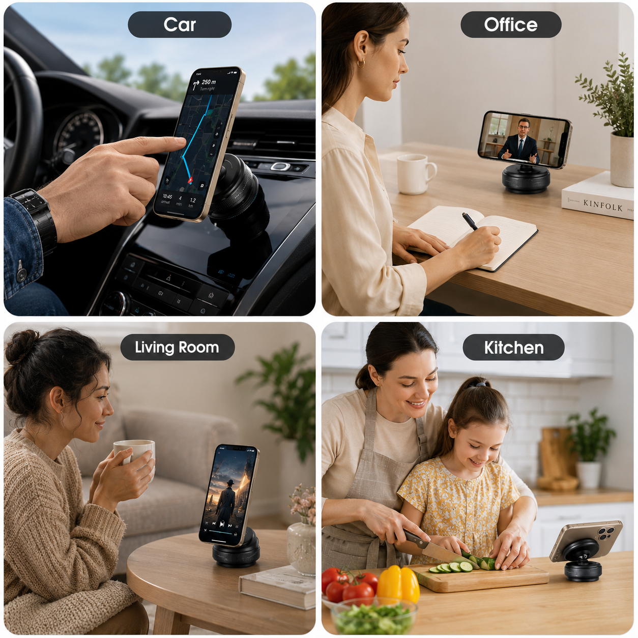 VACUUM SUCTION MOBILE HOLDER