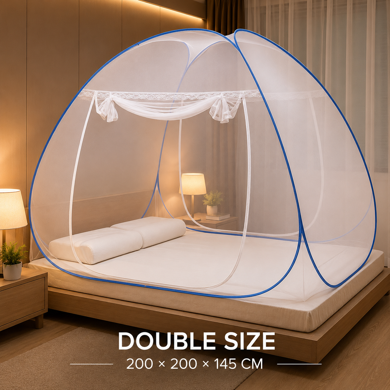 FOLDABLE KING SIZE BED MOSQUITO NET